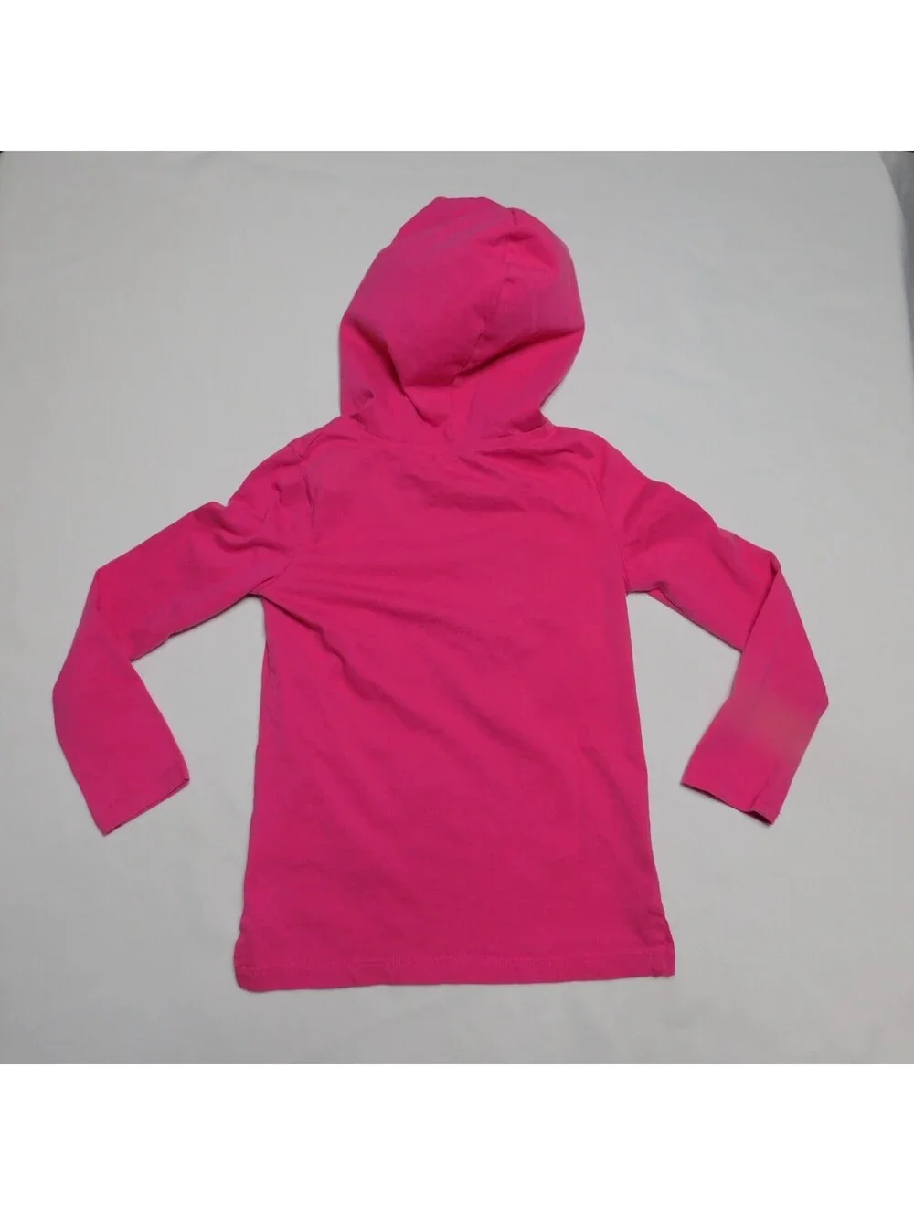Carters Kid Girls Size 5 Hoodie Pink Long Sleeve Star Glitter Graphic Pullover